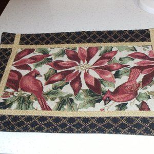 Beautiful winter tapestry set of 4 placements